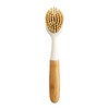 HIC Kitchen Dish Scrubbing Brush, Bamboo with Non-Scratch Bristles, Set