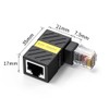 CY Adapter CAT6 UTP Male to Female 360 Degree Angled