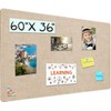 Large Cork Bulletin Board - 60 X 36 Inches With