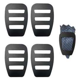 4 Pack Assorted Pocket Square Holder for Men Prefolded Silk Square Scarf Tuxedos Suits Dinner Jackets Organizer Accessories Black