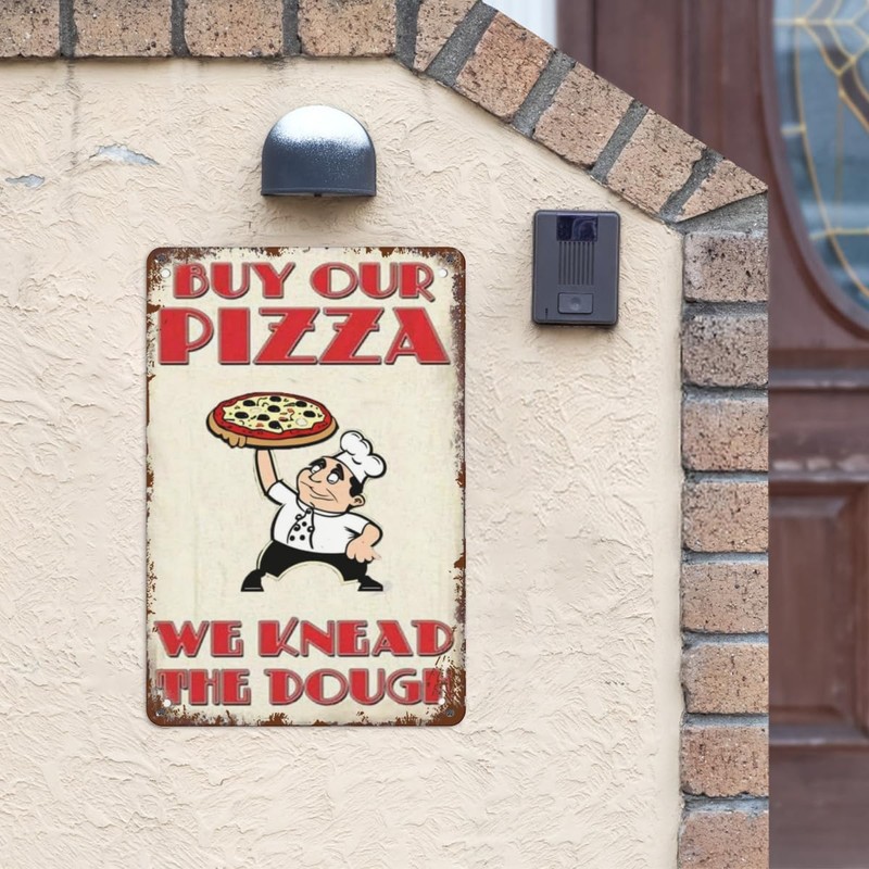 Cartoon Pizza, Buy Our Pizza, We Knead the Dough, Chef's