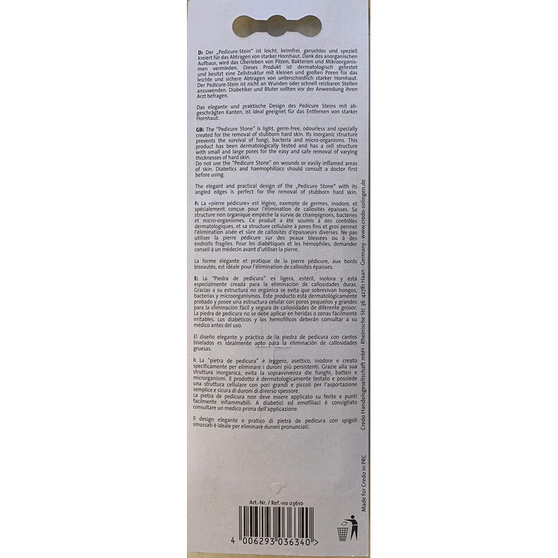 Credo C361 Foot Pumice