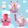 EVIMIRO Kids Toddler Backpack with Reins Boys Baby Unicorn Backpack