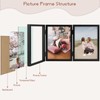 5x7 Triple Hinged Frames, 3 Folding Picture Frame, Stand Vertically
