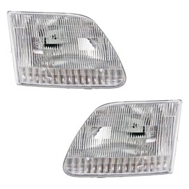For Ford F-150 Heritage Headlight Assembly 2004 Driver and Passenger Side Pair/Set | CAPA Certified | FO2502139 + FO2503139 | 3L3Z13008DA + 3L3Z13008CA