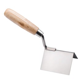 HARDY Outdoor Angled Trowel Series * 28 * Stainless Steel Mortar Mason Plastering Solid Wood Handle Comfortable Lightweight 8 x 6 x 6 cm