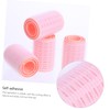 Vaguelly 12pcs Pink Self-Grip Hair Rollers for Salon Styling Easy