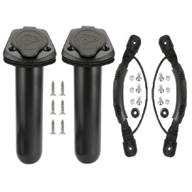 Anndason 2 Pcs Kayak Deck Fishing Boat Rod Holders and Cap Cover,and 2 Pcs Kayak Canoe...
