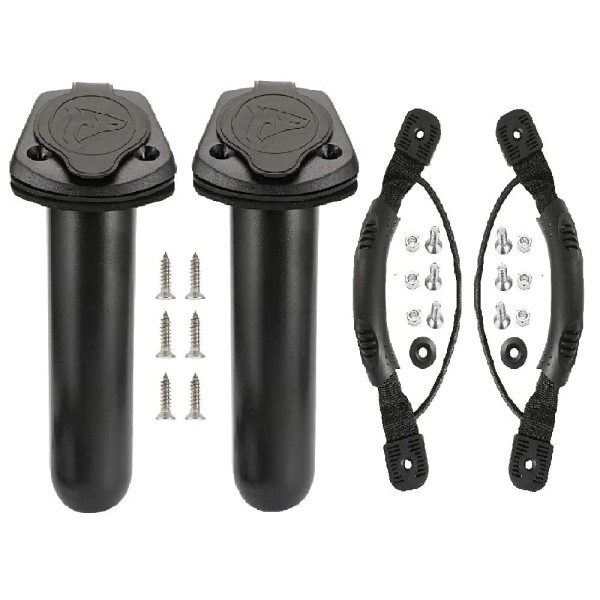 Anndason 2 Pcs Kayak Deck Fishing Boat Rod Holders and