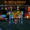 Halloween Lighted Skeleton Decor Outdoor, Solar Powered Realistic Scary Graveyard