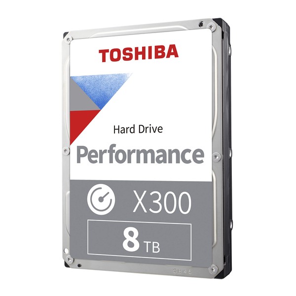 Toshiba X300 8TB Performance & Gaming 3.5-Inch Internal Hard Drive – CMR SATA 6 GB/s 7200 RPM 256 MB Cache - HDWR480XZSTA
