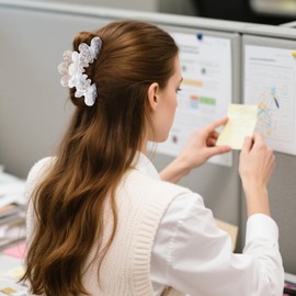 TOCESS Tortoise Shell Claw Clips: 4 Inch Large Luxury PVC Material Hair Clips for Women Thick Thin Hair - UV-Resistant Elegant Pattern That Never Fade - Comfortable No Pulling for Special Occasions