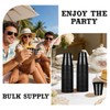 50 Pack 2oz Black Plastic Shot Glasses - Graduation Party