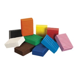 Giotto 513300 Patplume Plant-Based Modelling Clay for Ages 2 and Above, Set of 10 Colours of 50 g