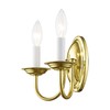 Livex Lighting 4152-02 Home Basics 2 Light Polished Brass Wall
