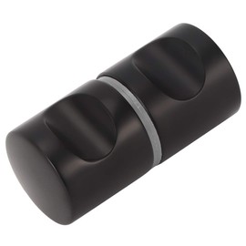Black Shower Glass Door Knob, Shower Door Handle, Black Cabinet Knob, Aluminum Alloy Single Hole Glass Door Handle, Hardware Replacement for Dresser Home Bathroom Showcase Shower Room