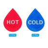 PATIKIL Self Stick Hot/Cold Water Label, 2 Pairs/4 Pack Acrylic