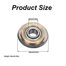 SEIWEI 1 Set Tungsten-Carbide Tile Scoring Wheel, Tile Cutter Replacement Wheels for Thickness of 0.08-0.59in Glass, Ceramics, Tile Porcelain, Easy to Operate