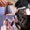 3Pcs Highlighting Combs Set Different Sizes Weaving Hair Combs Professional