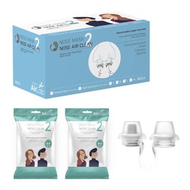 Nose Mask Nose Air Clean Nose Filter Reusable Breathable Nasal Plugs Air Filtration for Dust, Pollution, Block Cold Air, Add phytoncides (High-end Type, 50EA, Medium)