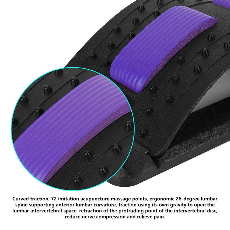 Lumbar Traction Stretching Device Slipped Discs Corrector Waist Strain Domestic