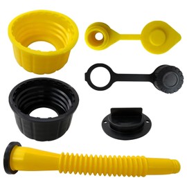 Latest Updated Replacement Gas Can Spout Nozzle Vent Kit Fits for Blitz, for Midwest, for Scepter, for B riggs&Stratton (Yellow)