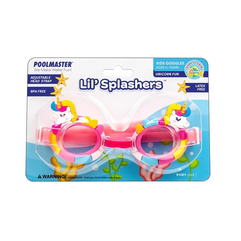 Poolmaster Lil' Splashers Unicorn Fun Kid's Swim Goggles