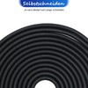 suruikei Rubber Cord 5 mm 15 m Black, Elastic Expander