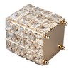 European Style Crystal Storage Box Crystal Jewelry Trinket Box Square