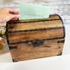 Nautical Cove Wooden Wedding Card Box with Card Slot &