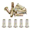 uxcell 50Pcs Multi-Grip Rivet Nut, M5 Flat Head Carbon Steel