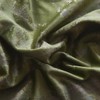 Roslynwood Luxury Gold Foil Print Moss Green Velvet Curtains 96