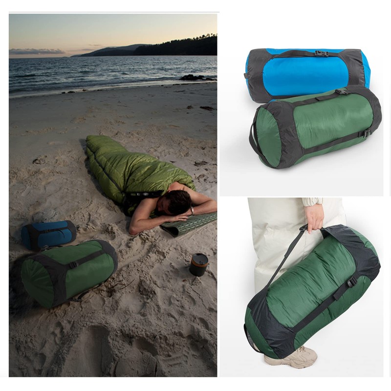 Nylon Compression Sack for Sleeping Bag, Lightweight Stuff Bag Organizer
