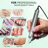 Professional Nail Drill, 40000 RPM Cordless Electric Nail File Kit