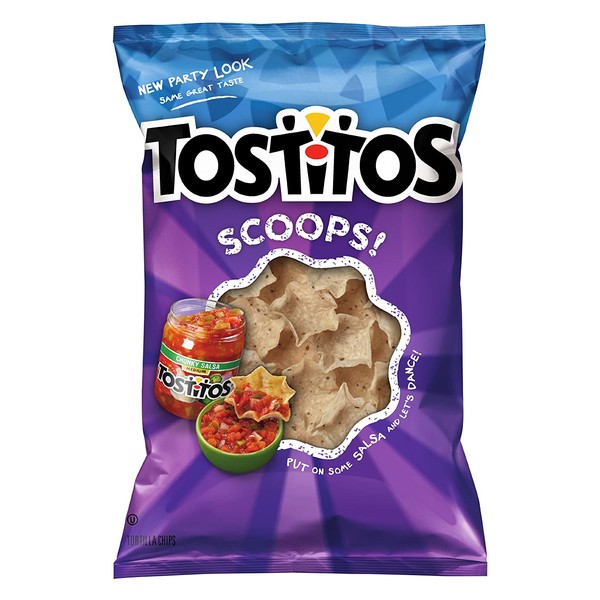 Tostitos Scoop Corn Chips, 10 Ounce Bag (Pack of 4)