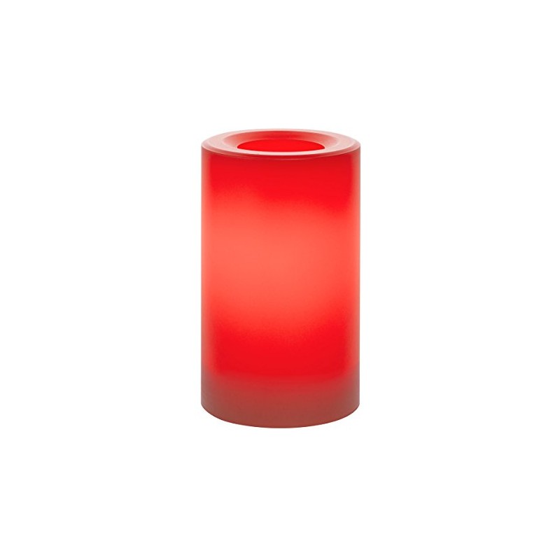 Sterno Home CGT20305RA Indoor/Outdoor Plastic Pillar Candle with 5-Hour Timer,