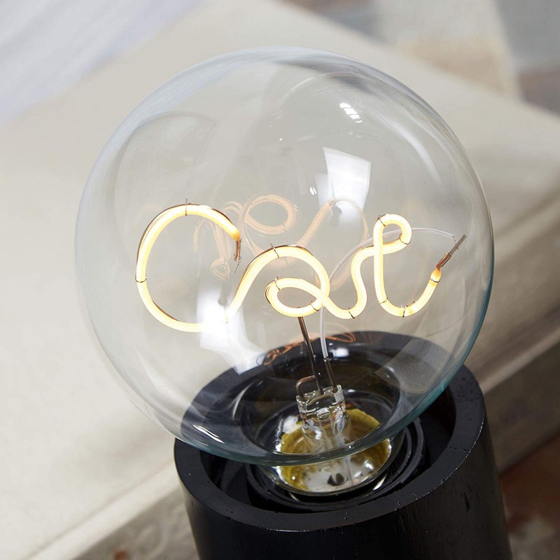 Darksteve - Cat LED Light Bulb - E26 Screw Filament