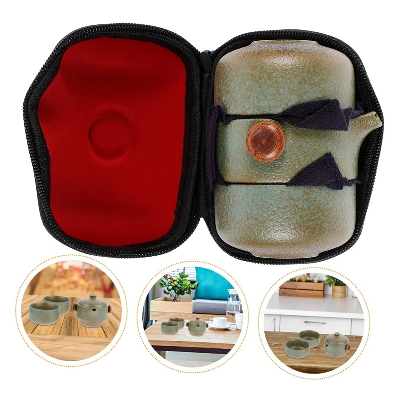 Ciieeo Travel Tea Set Kung Fu Style Ceramic Teapot Cups