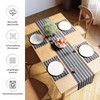 Encasa Table Runner for 8 Seat Dining Rooms, Roma Grey