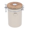 Coffee Canister 1.8L Stainless Steel Airtight Coffee Bean Storage Container