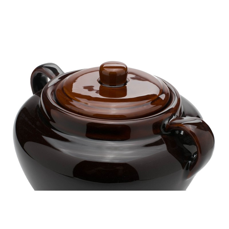 Fox Run 0350 Stoneware Bean Pot, 9.75", Brown