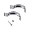 Auspuffhalteschelle hinten, breit, 2-teilig, verchromt - für Simson S50, S51,