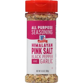 McCormick Black Pepper Garlic Himalayan Pink Sea Salt, 6.5 Ounce (Pack of 3)