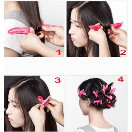 JZK 24 x Foam Hair Rollers for Long and Medium Hair, Soft Sponge Curlers for Sleeping for Kids and Women, Sleep Curlers, Sleeping in Rollers