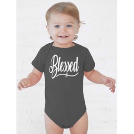 Aiden's Corner Handmade Baby Boy Girl Baptism Christening Blessed Bodysuit (12 Months, Heather)