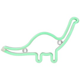 12" Green Brontosaurus LED Lighted Neon Dinosaur Silhouette