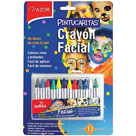 Azor- Crayon facial pintucaritas c/12 azor