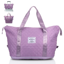 Women's Travel Bag, Waterproof Hand Luggage Bag with Wet/Dry Separation, Sports Bag, Women's Gym, Weekender Women's Small Travel Bag, Hand Luggage, Swimming Bag for Gym, Travel, Swimming, purple,