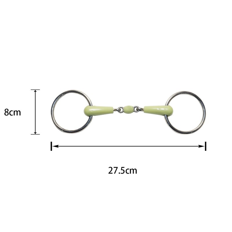 Enwye Horse Mouth Bit Stainl Steel Middle Rubber Flavour Loose