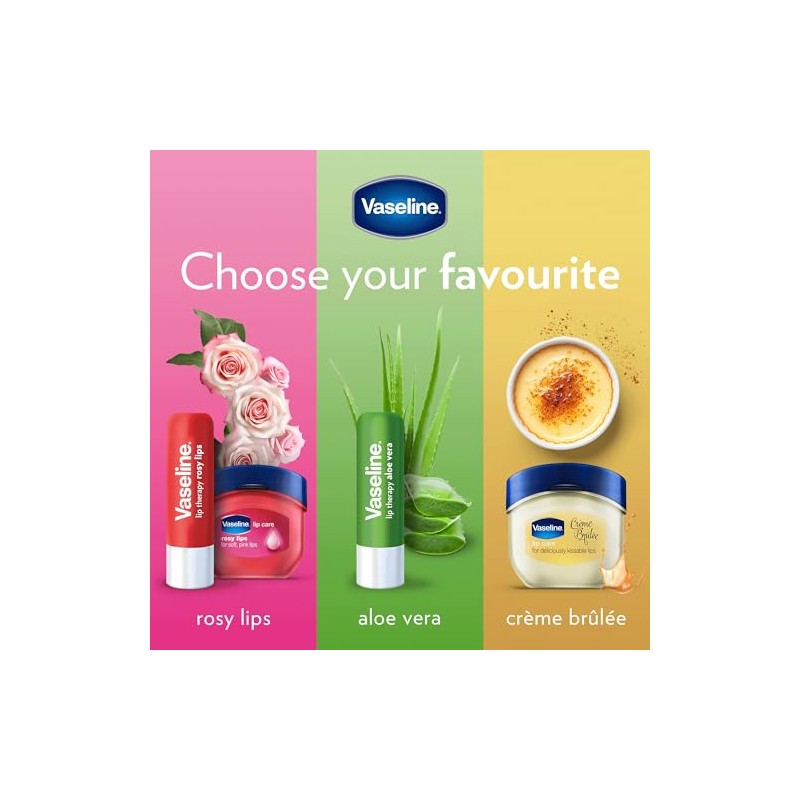 Vaseline Lip Therapy Rosy Tinted Lip Balm with Sweet Almond